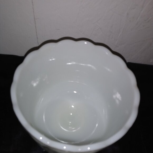 Vintage Milk Glass Vase/Planters - Picture 5 of 15